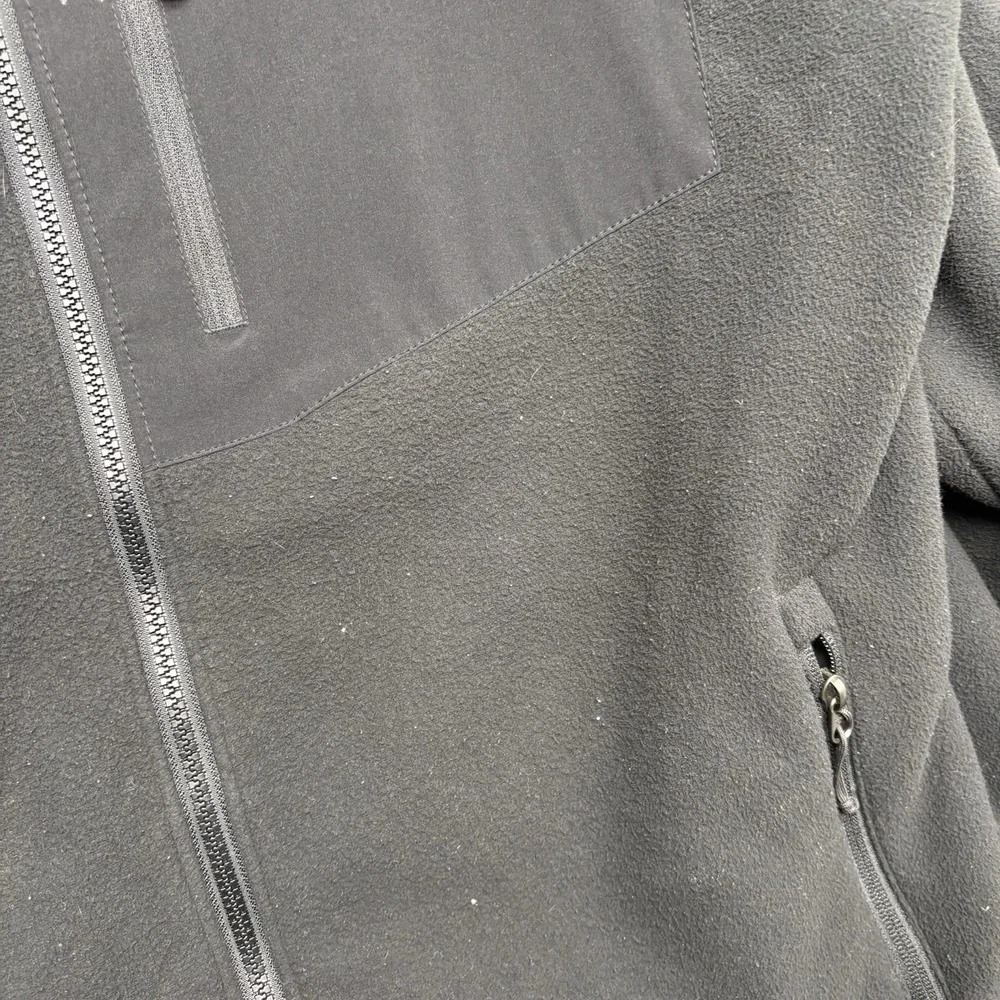 The North Face Jacket Mens XL Black Full-Zip Polyester Fleece Stand-Up Outdoor
